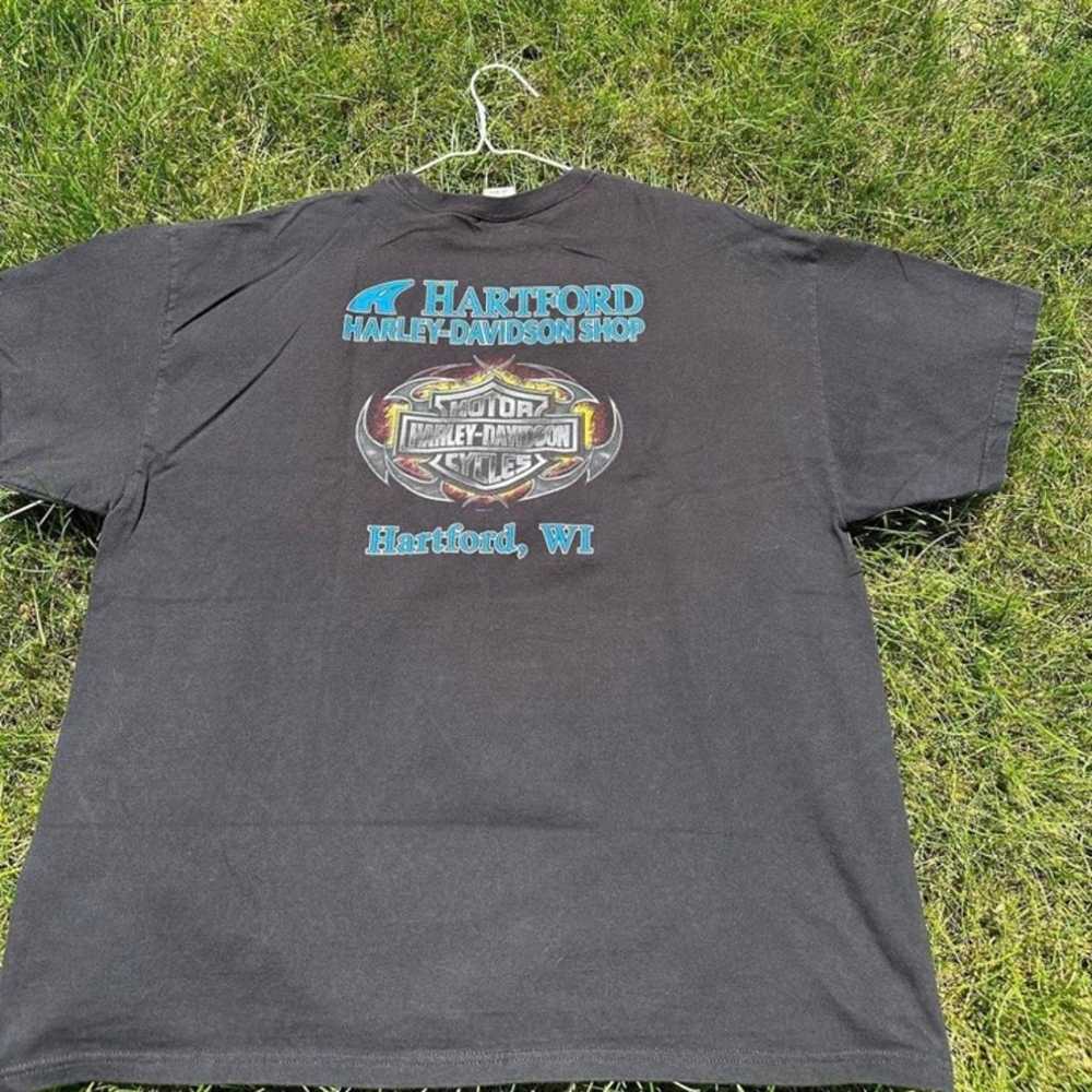 Harley Davidson T Shirt Vintage Motorcycle Racing… - image 5