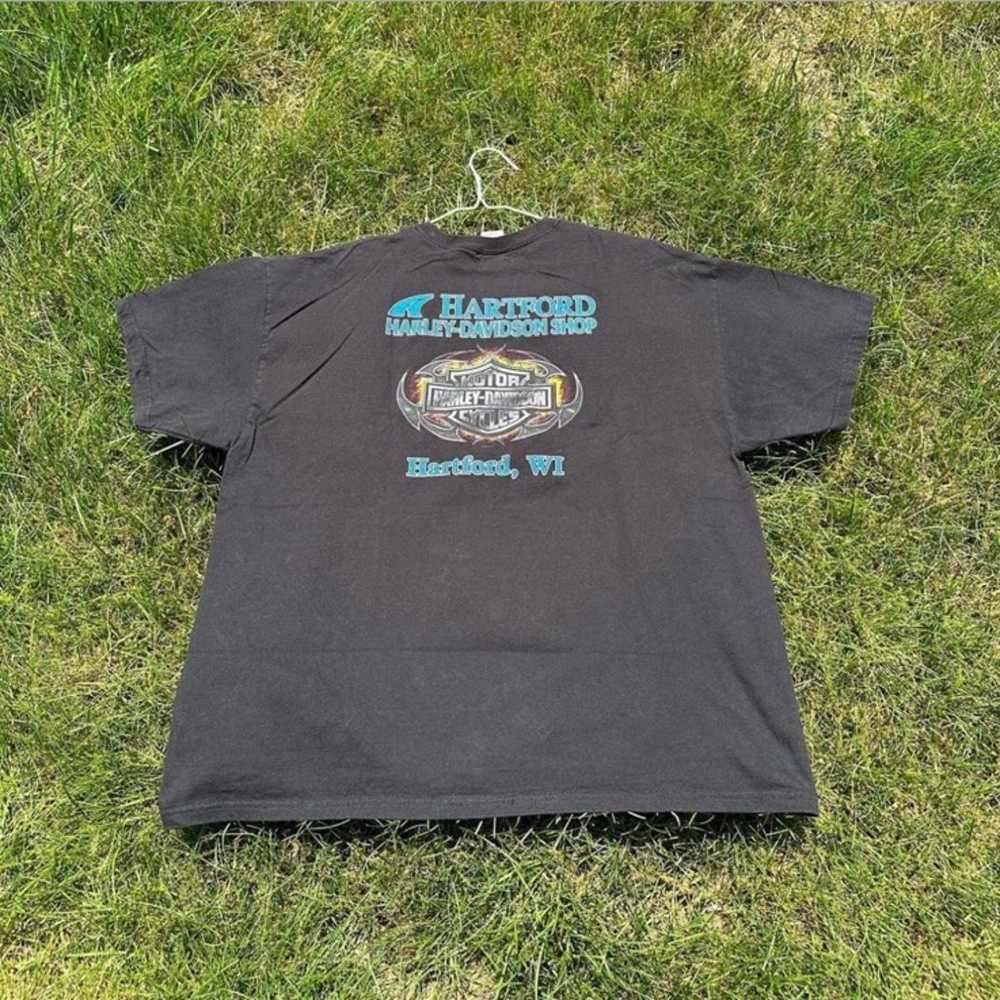 Harley Davidson T Shirt Vintage Motorcycle Racing… - image 6