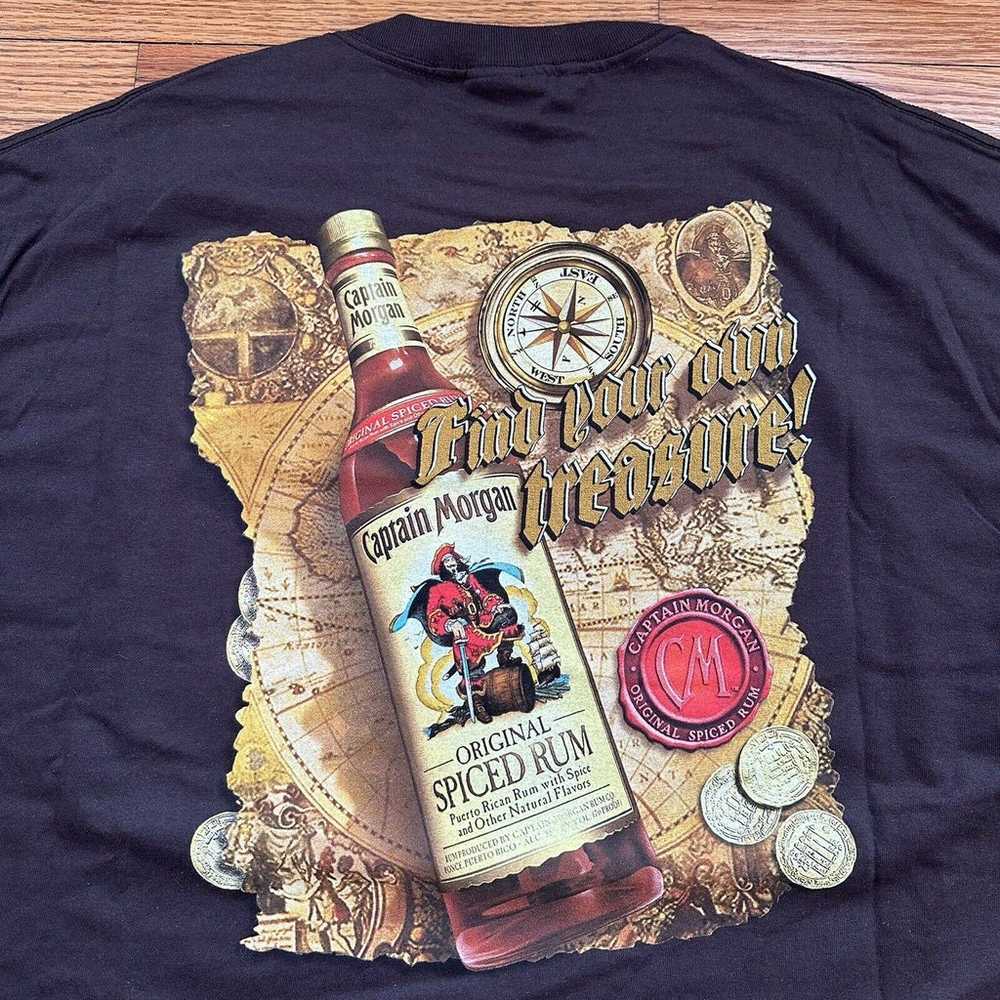 NWOT Vintage Captain Morgan Liquor Promo Tee T-Sh… - image 1