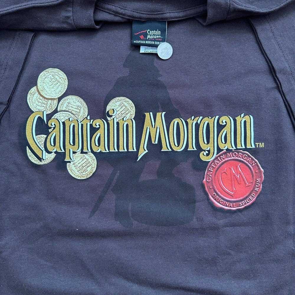 NWOT Vintage Captain Morgan Liquor Promo Tee T-Sh… - image 2