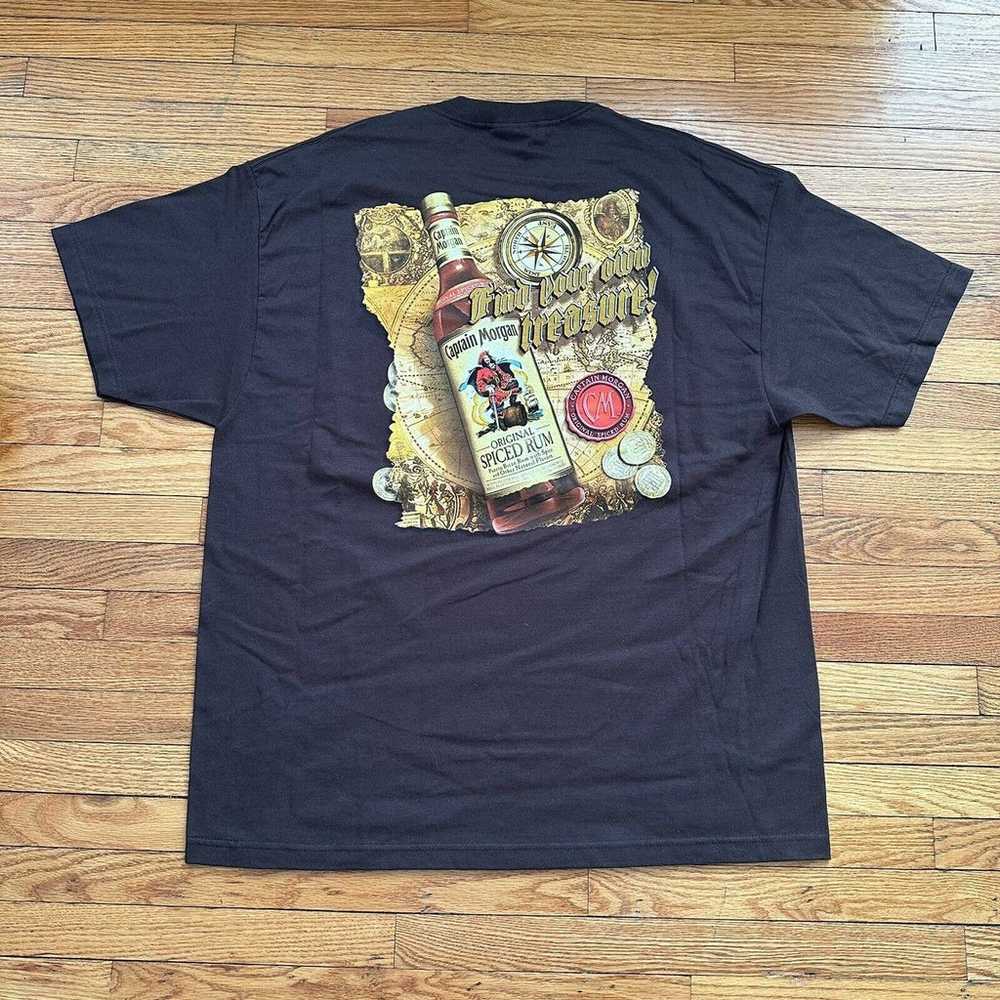 NWOT Vintage Captain Morgan Liquor Promo Tee T-Sh… - image 3