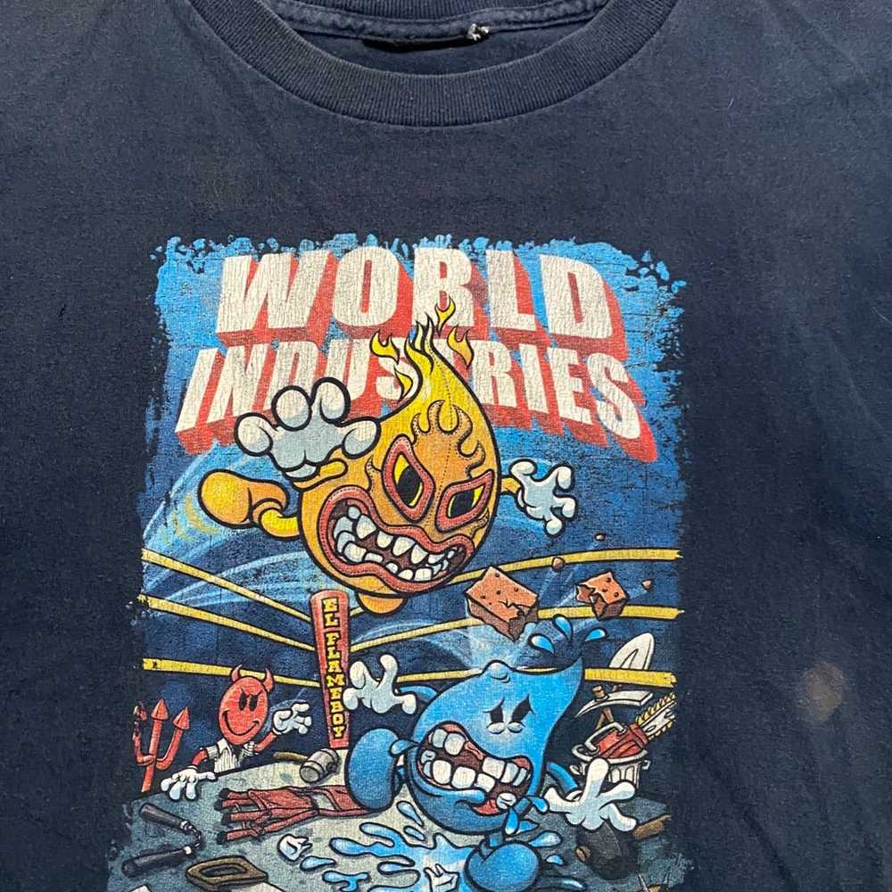 Vintage 1990s World Industries Skate Shirt - image 3