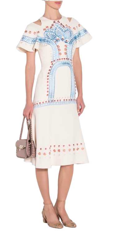 Temperley Temperley London Cream Embroidered Junip