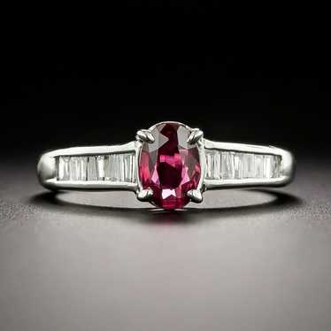 Estate .50 Carat Ruby and Diamond Ring