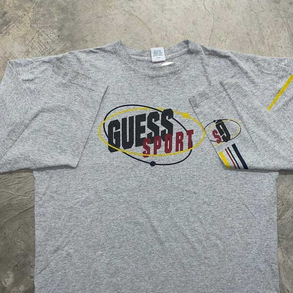 Vintage 1990s Guess Sport Graphic Longsleeve Tee … - image 2