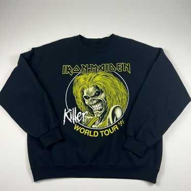 80s Iron Maiden 「魔力の刻印」ペイントスウェット(XL) Vintage 2000 Iron Maiden Hoodie B-Sides of the Beast