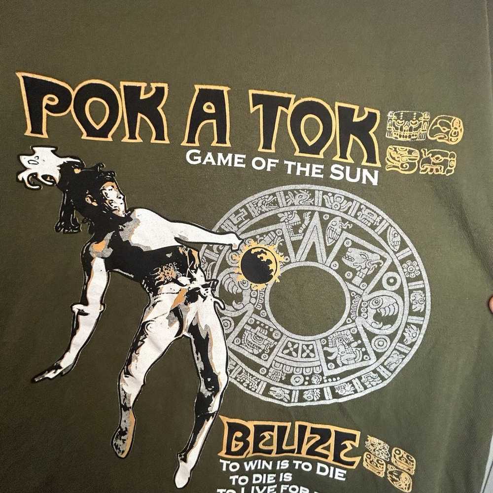 Vintage Pok A Tok Game of the sun Belize Shirt - image 5