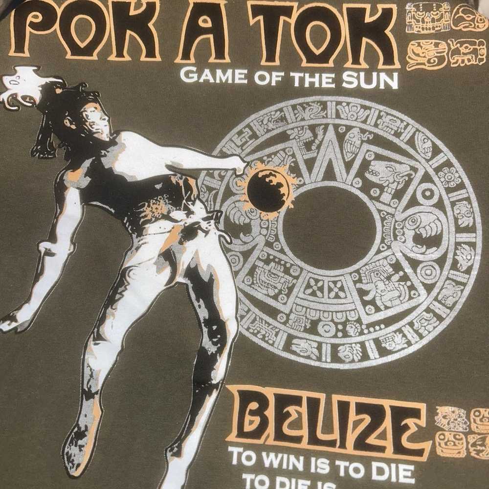 Vintage Pok A Tok Game of the sun Belize Shirt - image 6