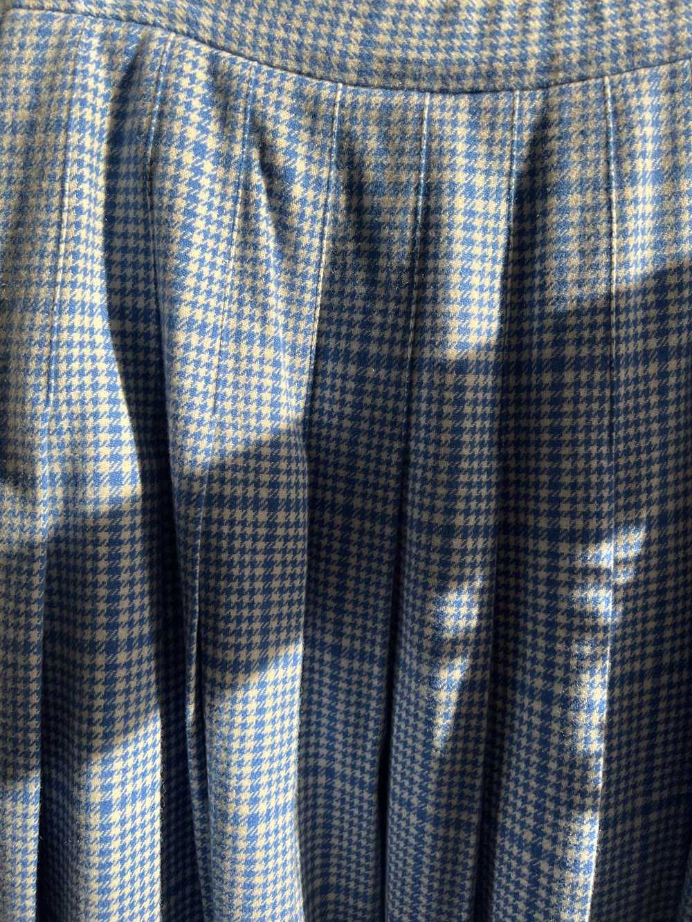 Vintage 70's Pendleton Blue & White Houndstooth W… - image 7