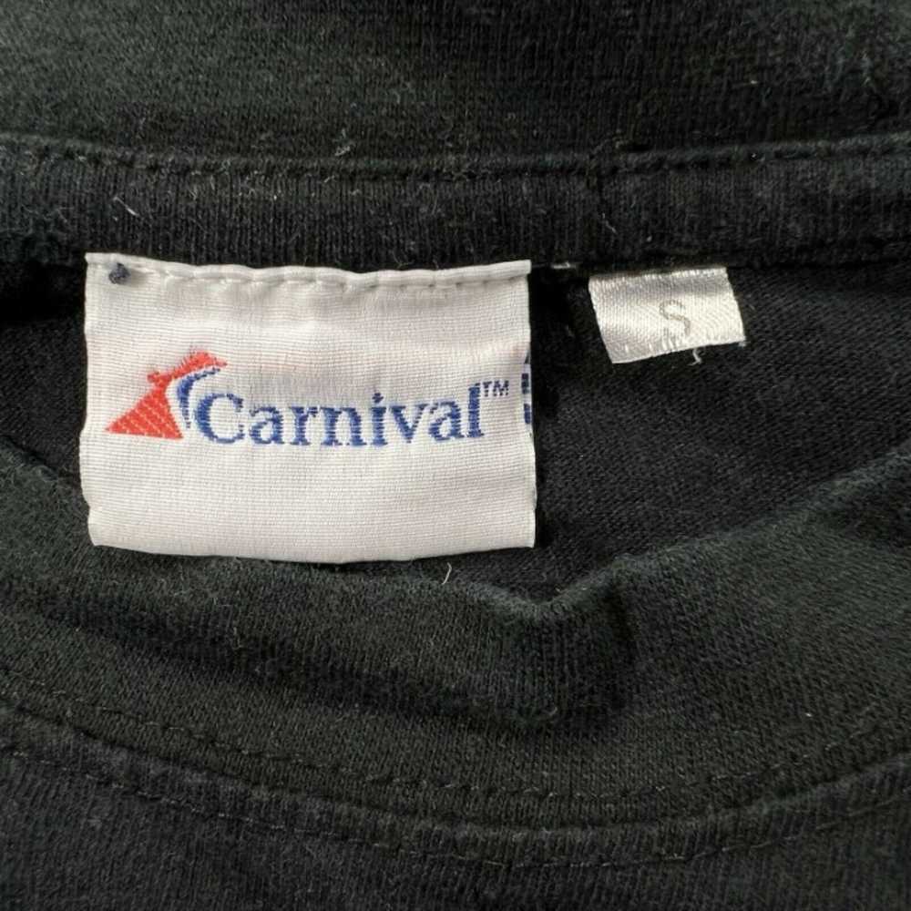 Vintage Carnival Cruise Line Men's Small Black Me… - image 3