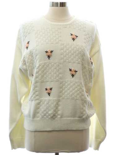 1980's Tan Jay Womens Totally 80s Sweater