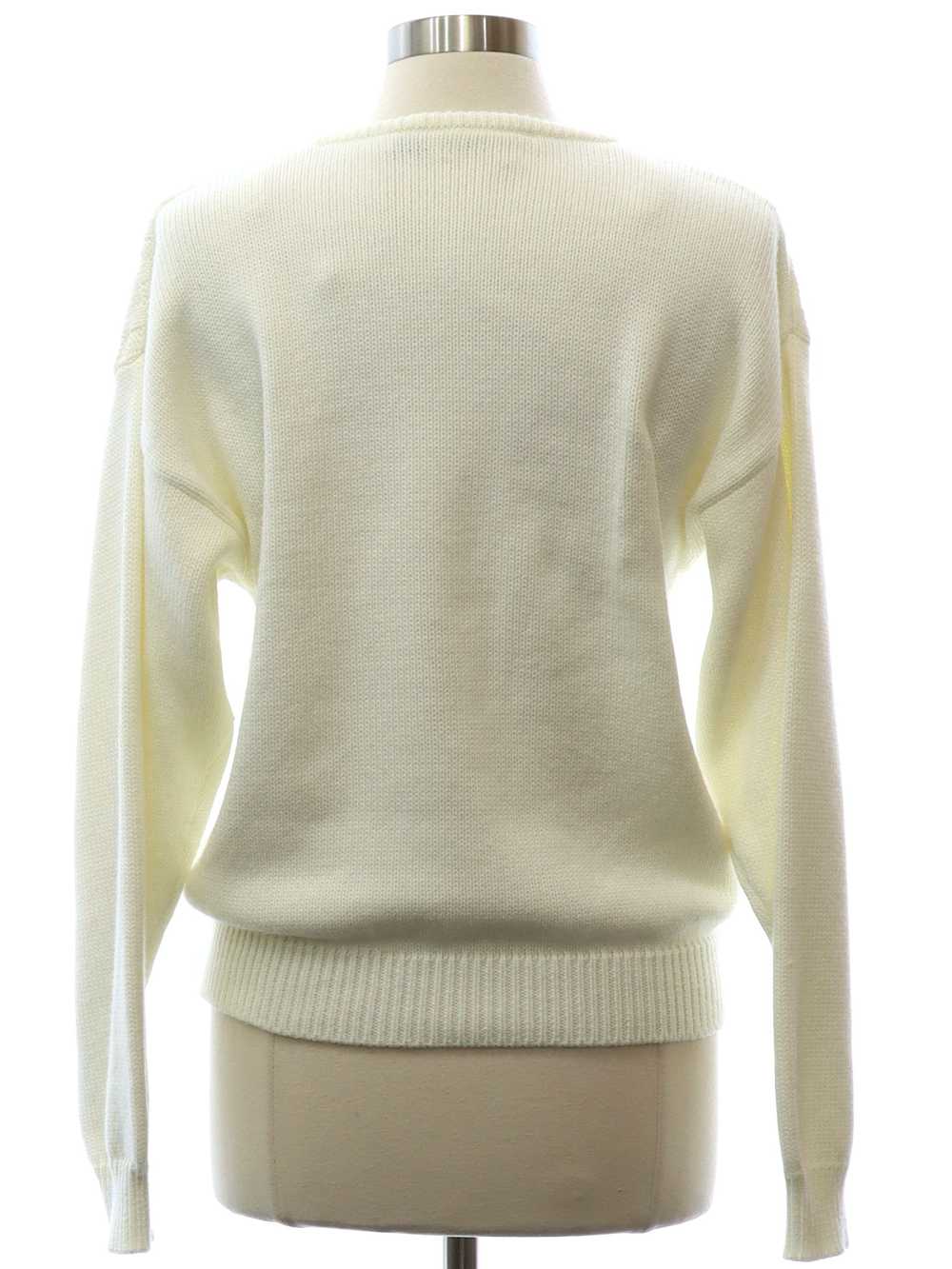 1980's Tan Jay Womens Totally 80s Sweater - Gem