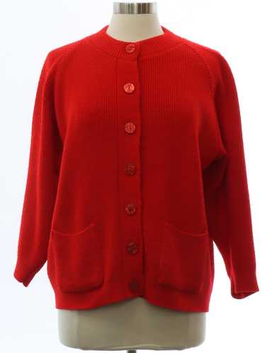 1960's College Point Womens Mod Cardigan Sweater - image 1