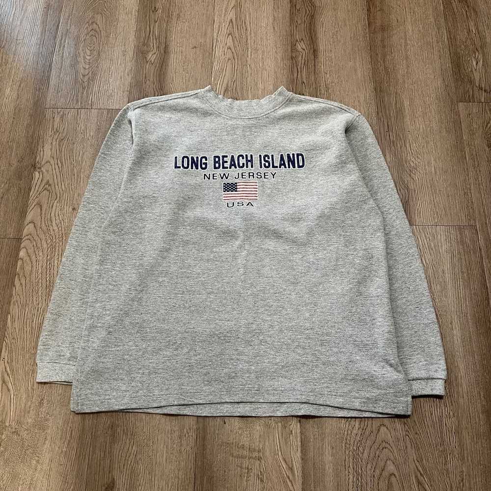 VINTAGE LONG BEACH NEW JERSEY THERMAL LONG SLEEVE… - image 1