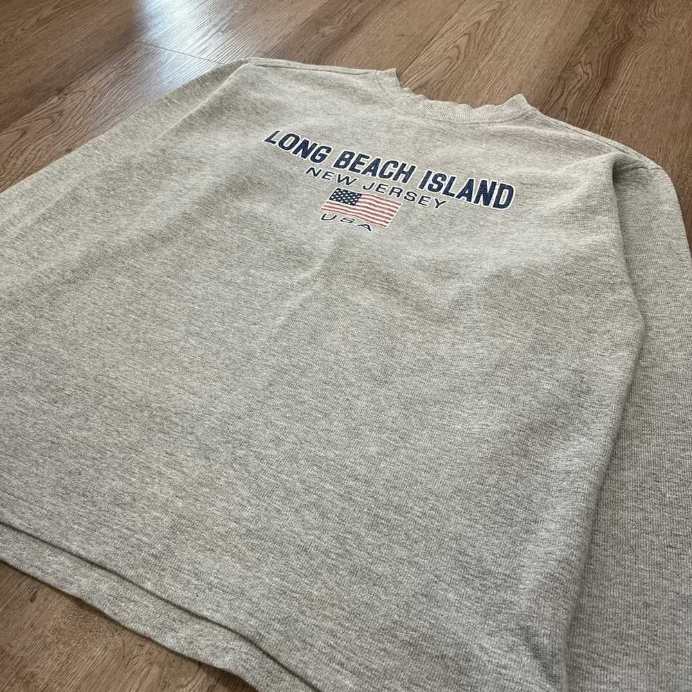 VINTAGE LONG BEACH NEW JERSEY THERMAL LONG SLEEVE… - image 3
