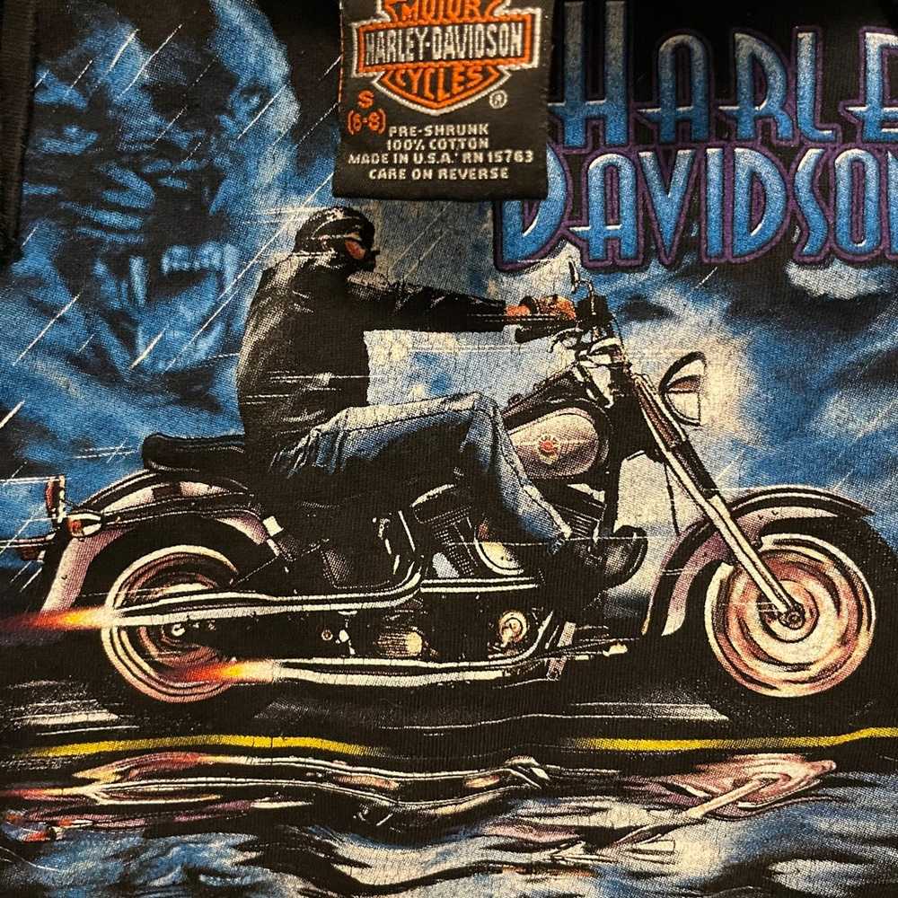 Vintage 1998 Harley Davidson Riding On The Storm … - image 2