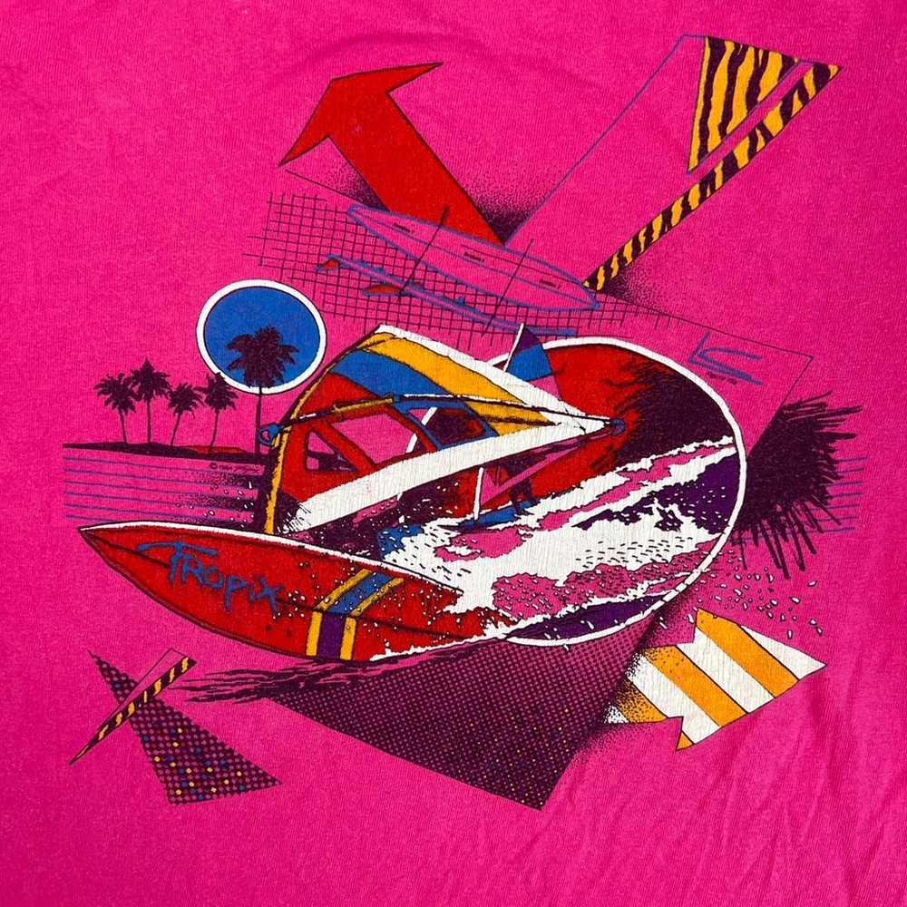 Vtg 80’s Tropix Single Stitch Shirt Hawaii Surf H… - image 5
