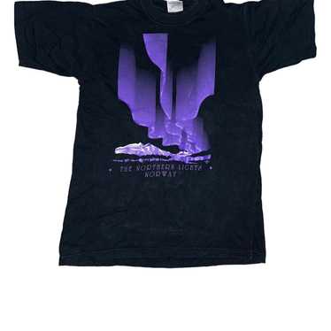 Vintage The Northern Lights Norway 2002 Black / P… - image 1