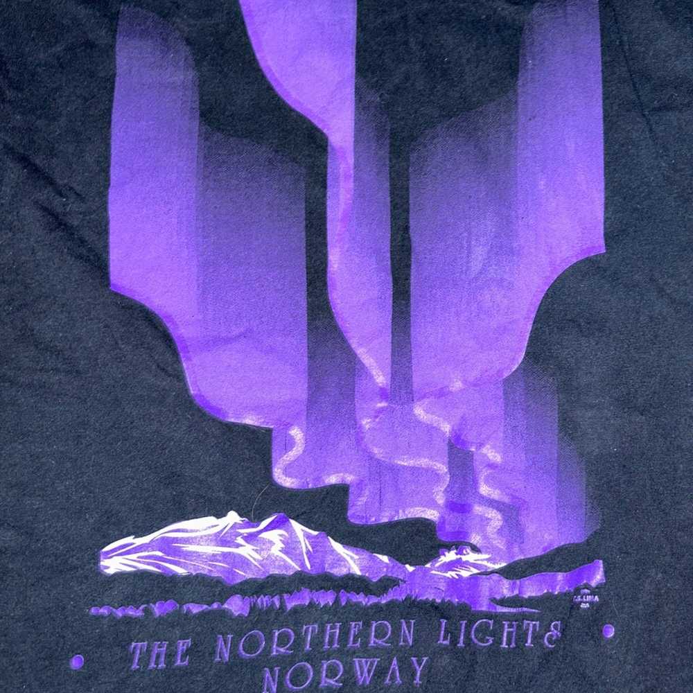 Vintage The Northern Lights Norway 2002 Black / P… - image 3