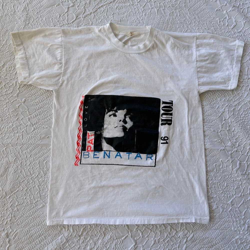 Men’s Vintage 1991 Pat Benatar Tour shirt size Sm… - image 1