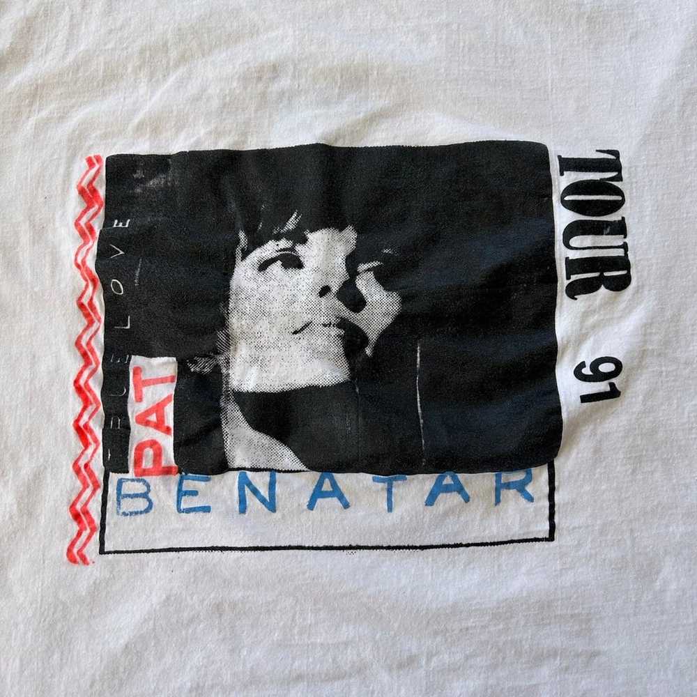 Men’s Vintage 1991 Pat Benatar Tour shirt size Sm… - image 2