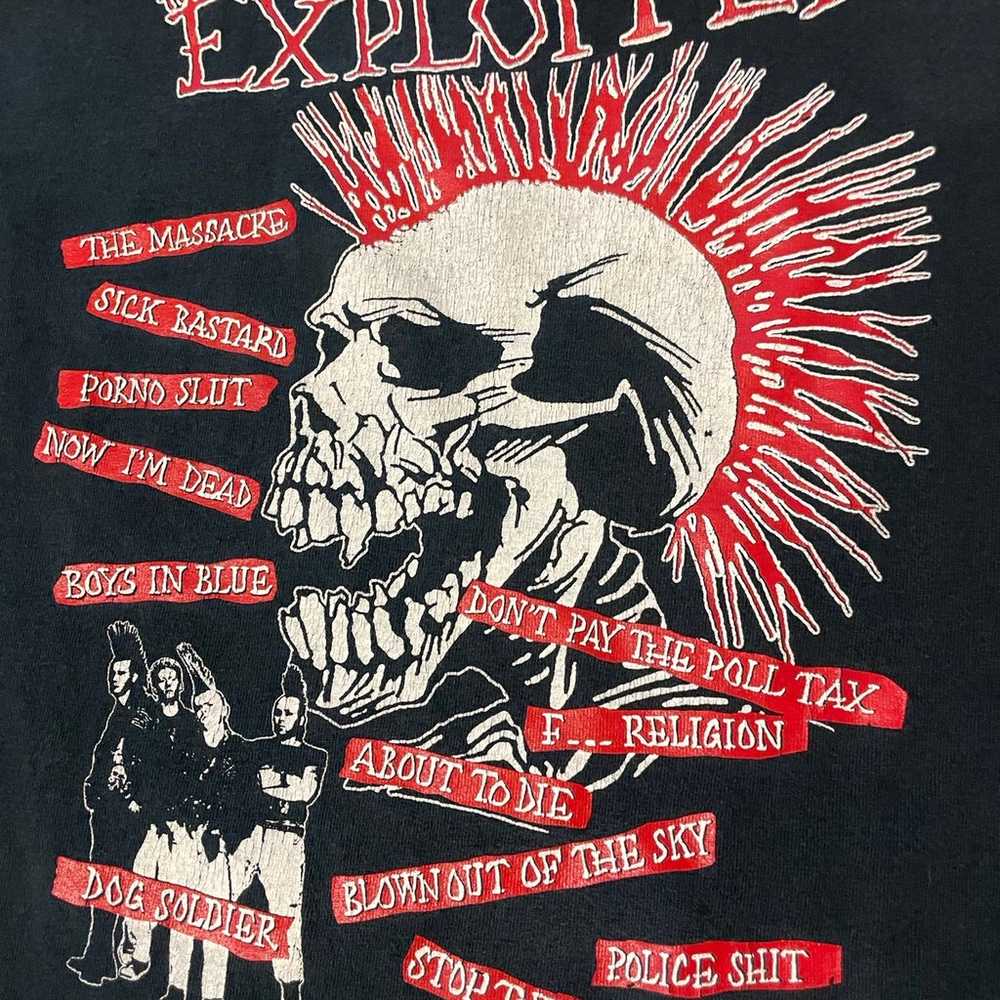 Vintage Exploited Shirt Mens Size Small Band tee … - image 1