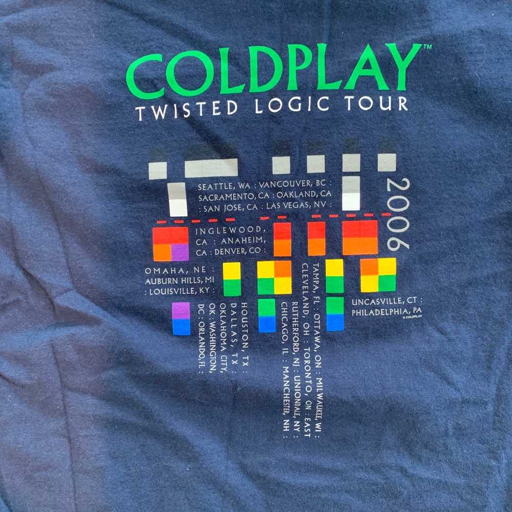 Coldplay Vintage 2005 Twisted Logic (X&Y) concert… - image 4