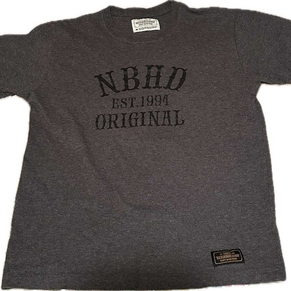 Neighborhood Japan NBHD Grey T Shirt Size Small - image 1