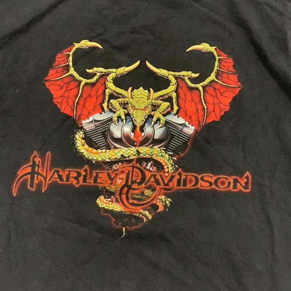 Vintage 1999 Harley Davidson Shirt Las Vegas Drag… - image 4