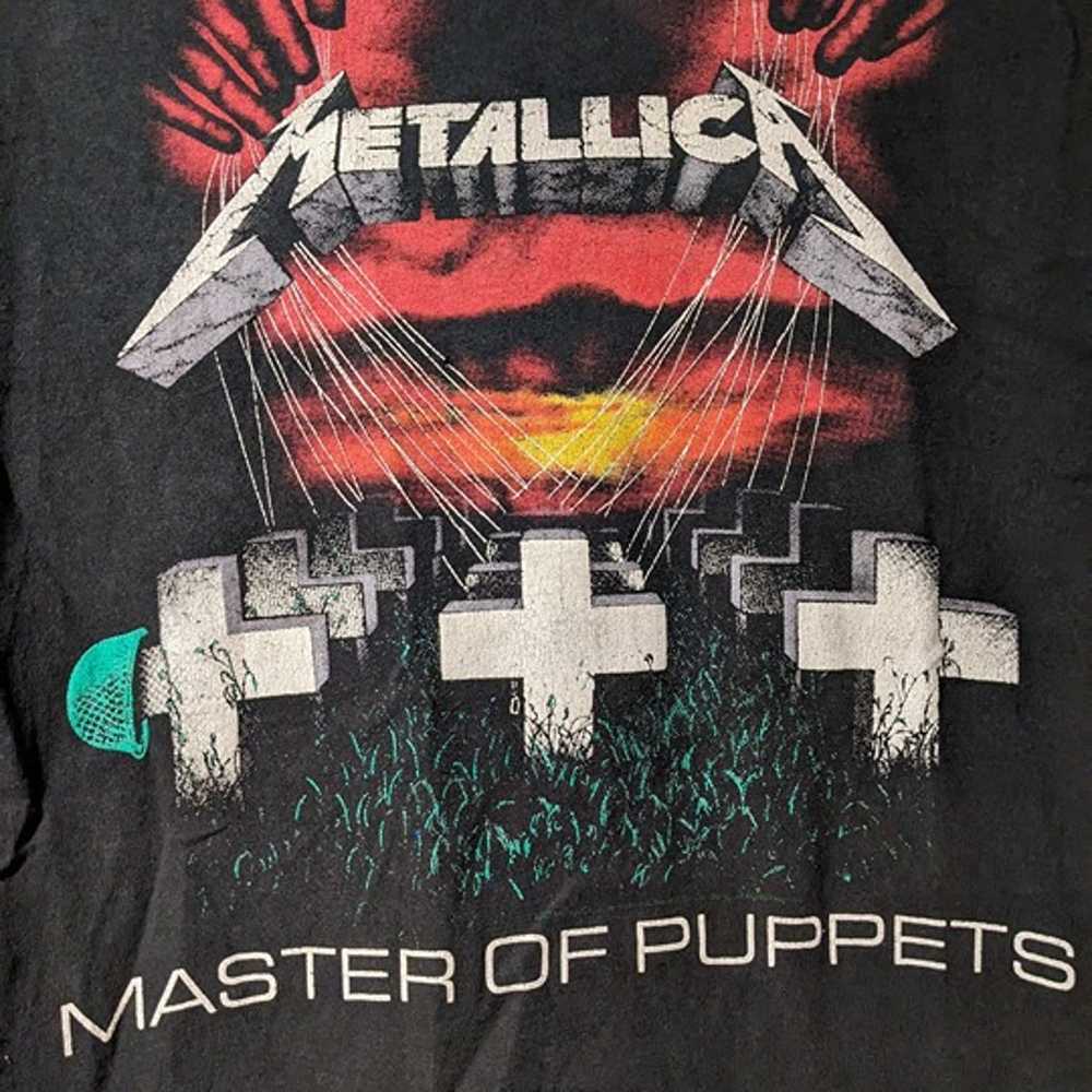 Vintage 2007 Metallica Master of Puppets Black Sm… - image 2