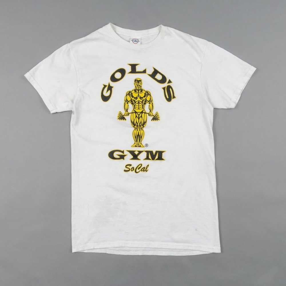 Vintage Y2K Golds Gym Logo T-Shirt - Gem