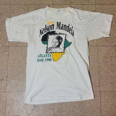 Vintage Nelson Mandela 90s US Tour Single Stitch … - image 1