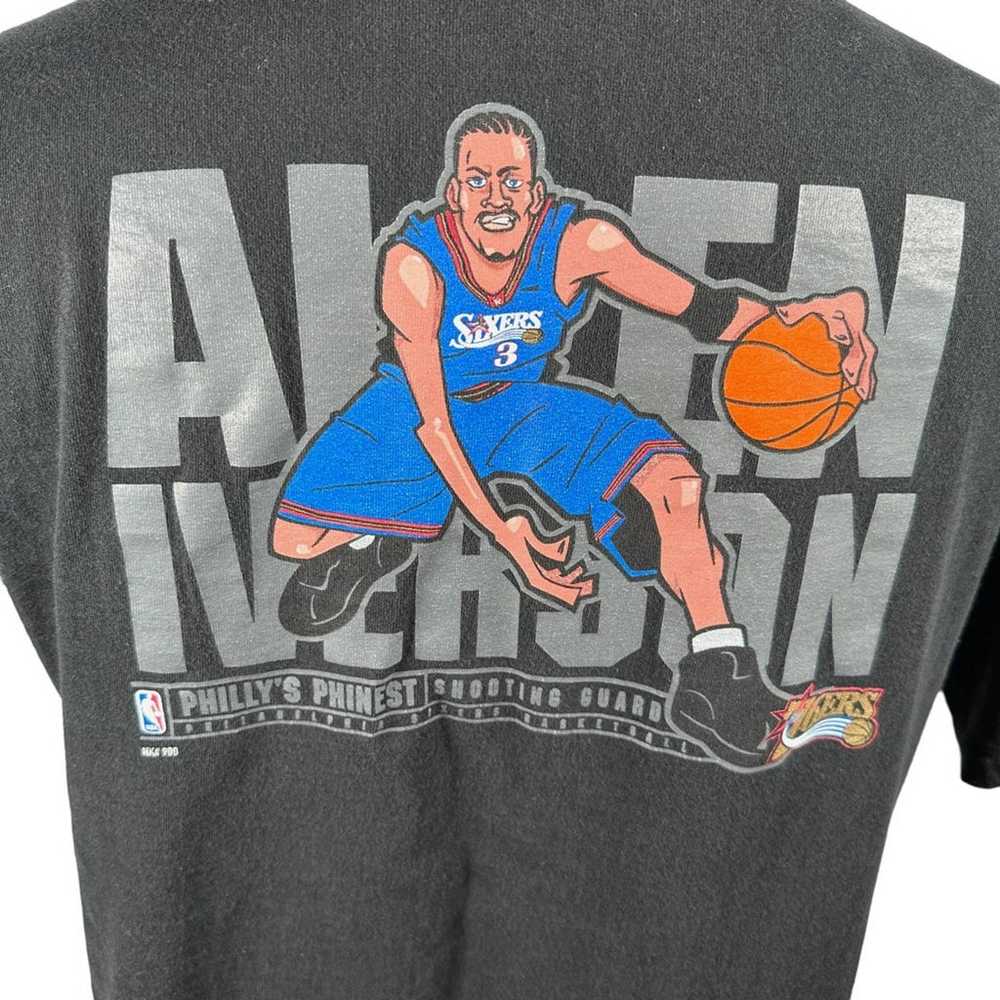 Nike Allen Iverson Mens T-Shirt Vintage Sixers 76… - image 5
