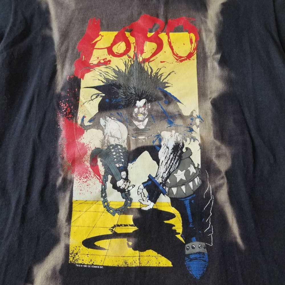 Vintage 1991 DC Comics LOBO T Shirt Mens Size Sma… - image 2
