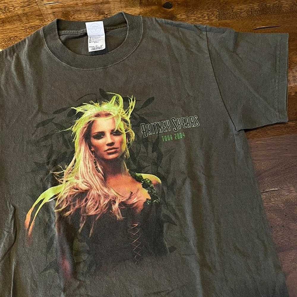 VINTAGE GREEN BRITNEY SPEARS T SHIRT FROM THE ONY… - image 2