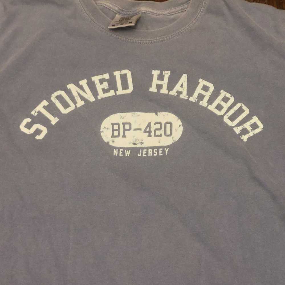 Vintage 420 New Jersey Shore Weed Beach Patrol T … - image 2