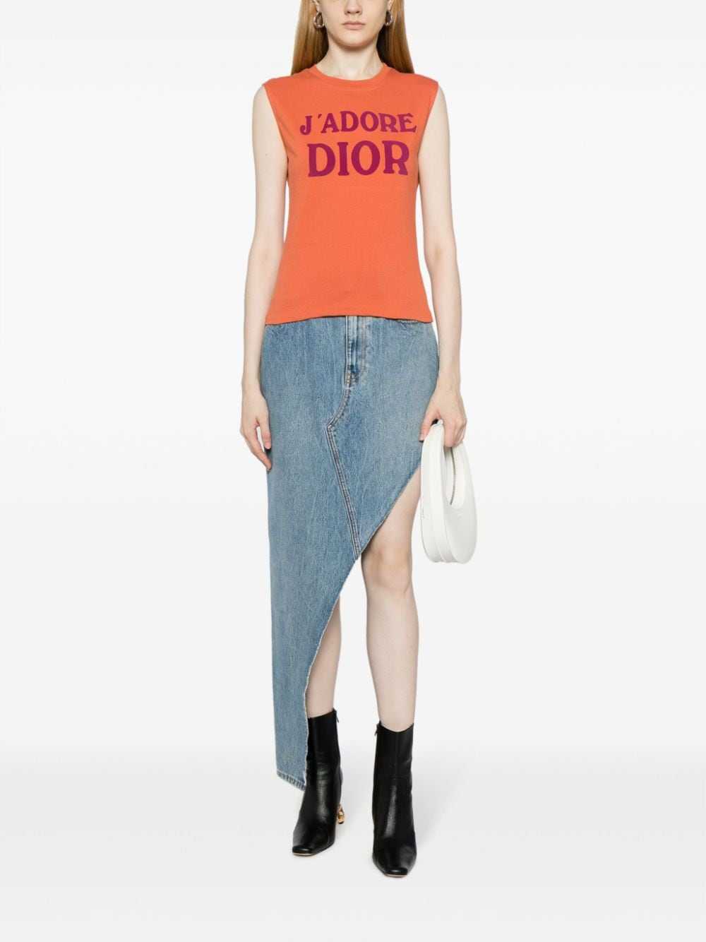 Christian Dior Pre-Owned 2002 slogan-print tank t… - image 3