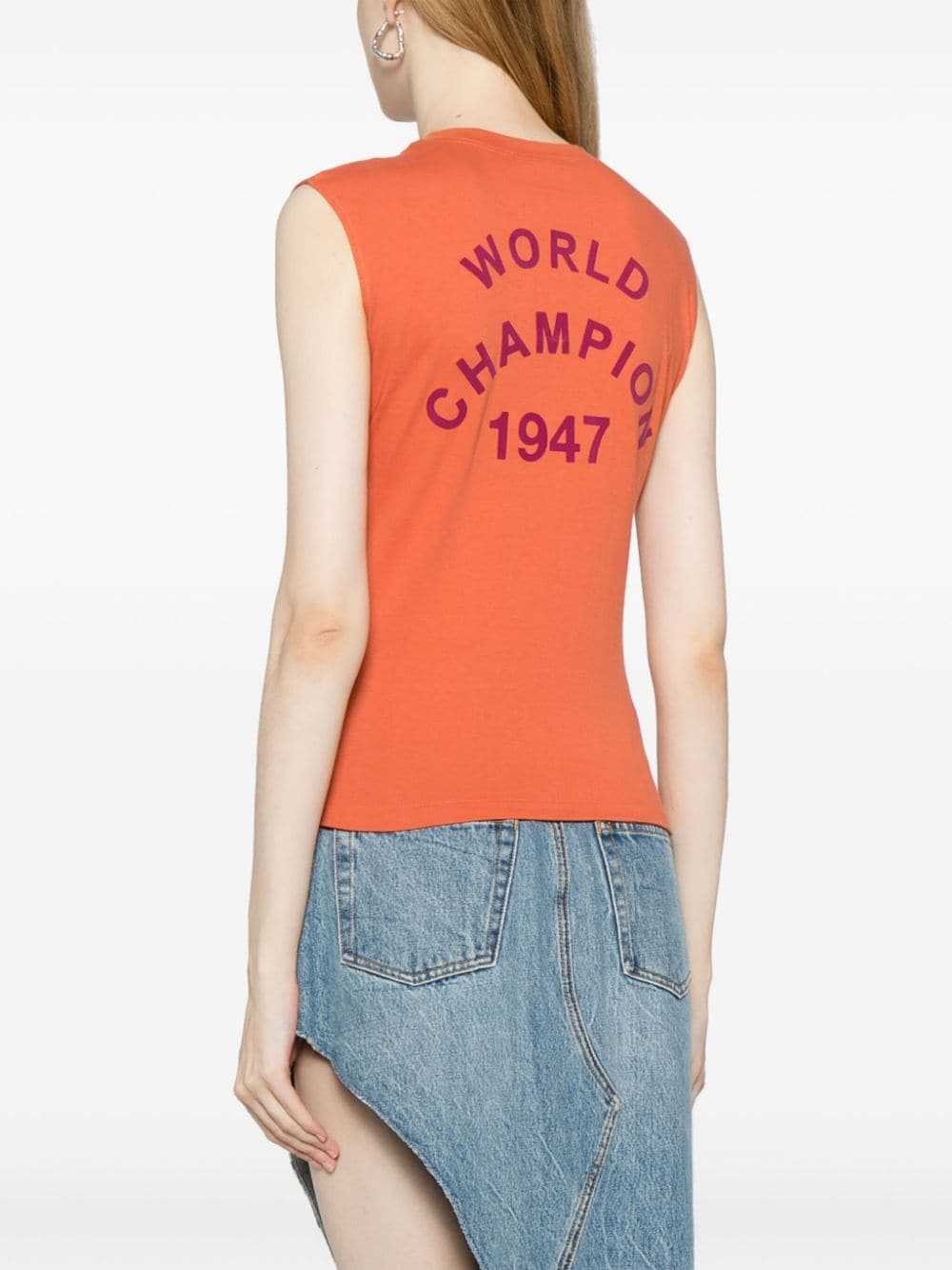 Christian Dior Pre-Owned 2002 slogan-print tank t… - image 4