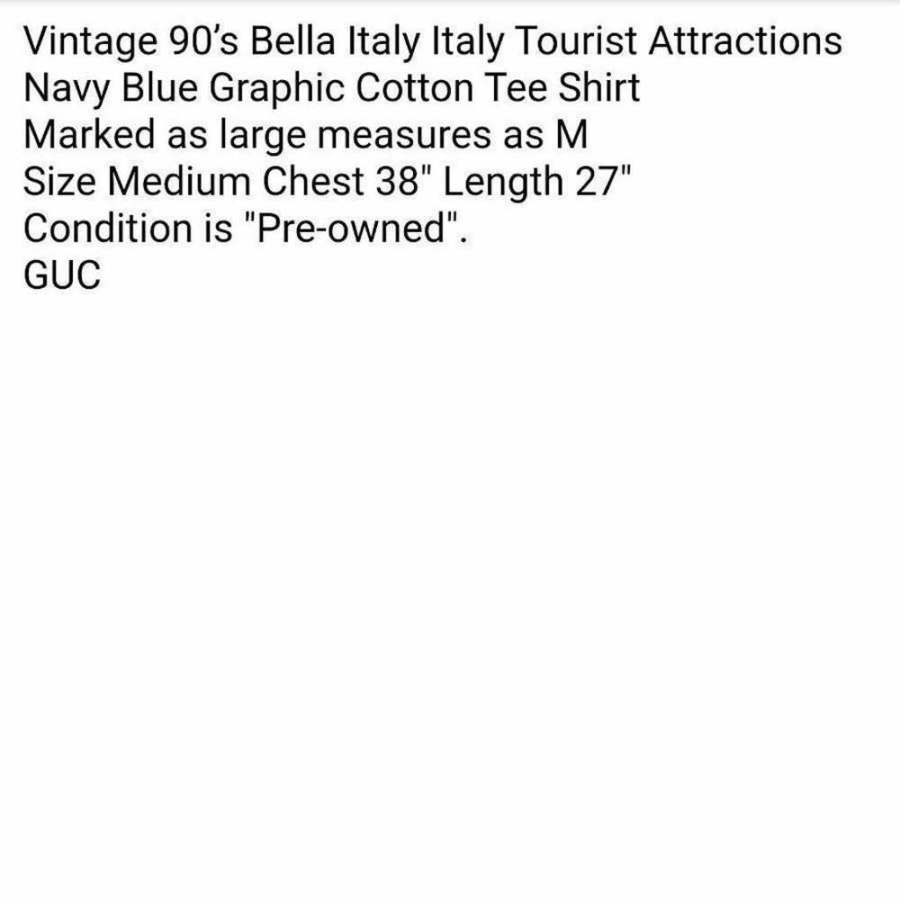 Vtg Bella Italia Tourist Attractions Tee - image 5