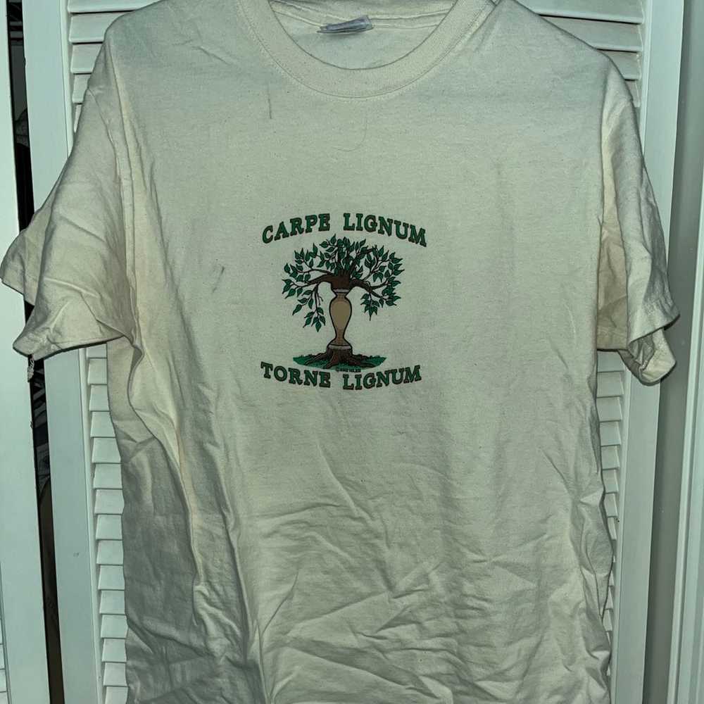 Vintage wood carver TShirt size medium - image 1