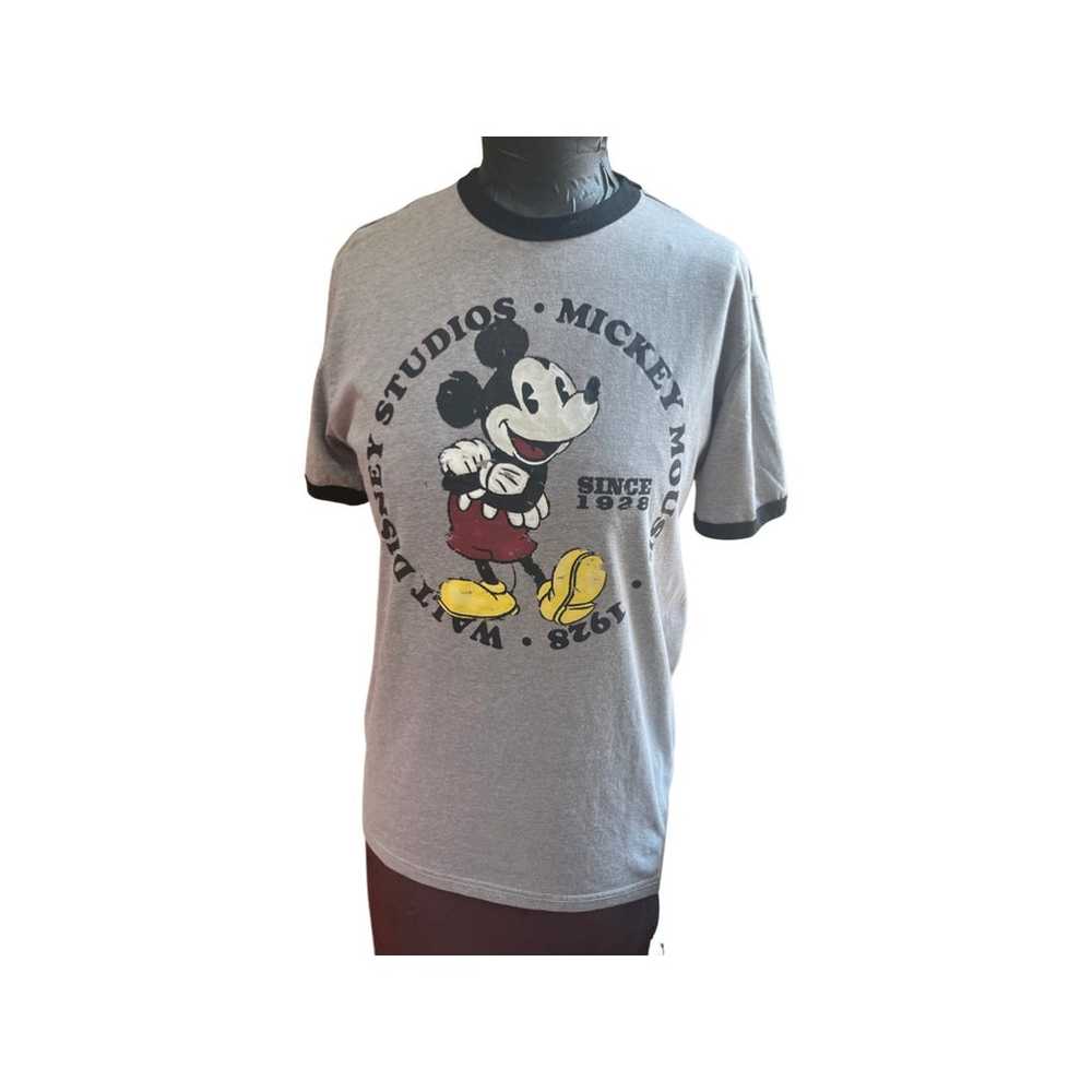 Disney Mickey Mouse gray ringer t-shirt - image 1