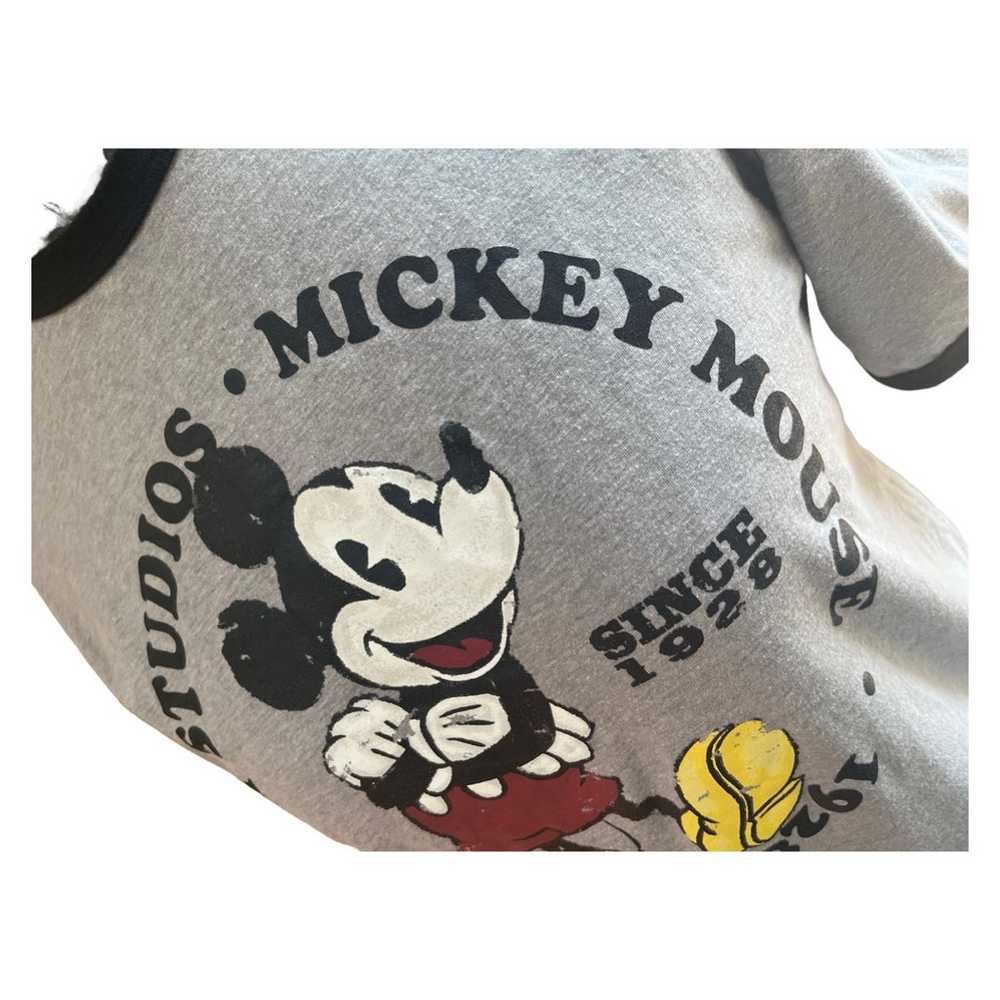 Disney Mickey Mouse gray ringer t-shirt - image 9