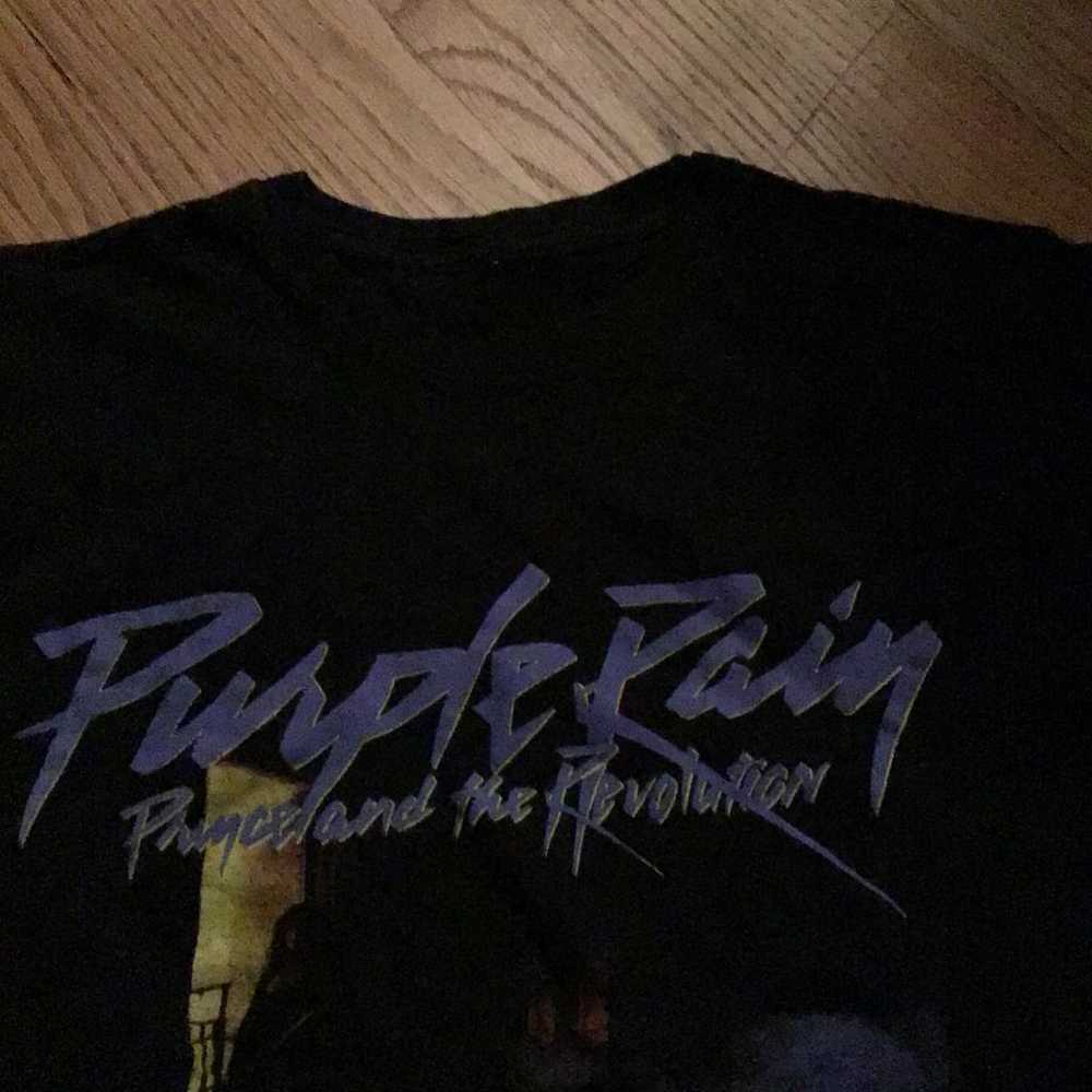 Vintage prince band tee shirt purple rain medium - image 3