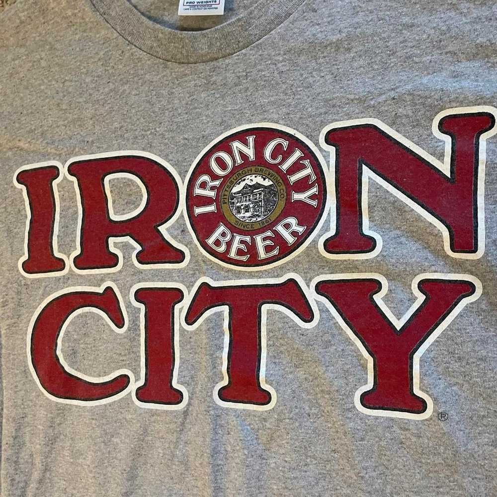 Vintage 2000's Iron City Beer T-Shirt - image 2