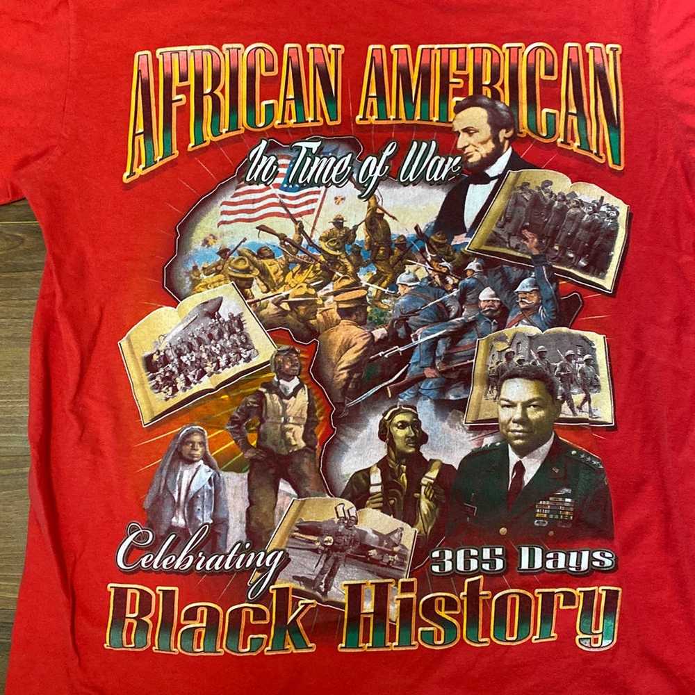 Vintage African American Black History T shirt Me… - image 2
