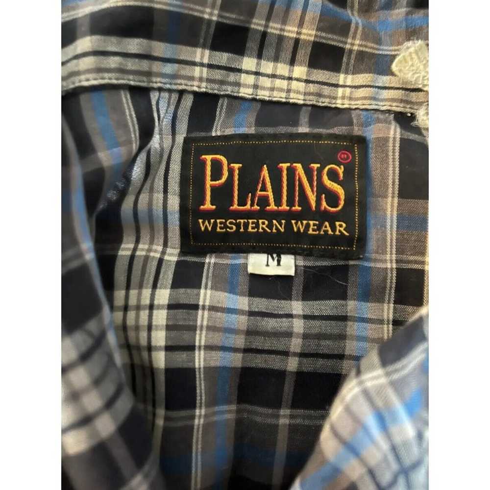 Vtg Vintage Plains western button snap short slee… - image 3