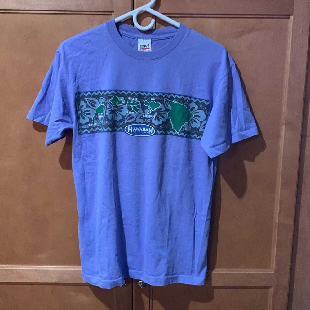 Vintage single stitch Hawaiian shirt Anvil tag - image 1