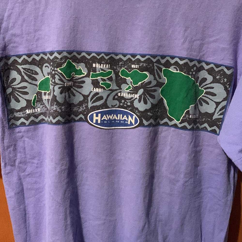 Vintage single stitch Hawaiian shirt Anvil tag - image 2