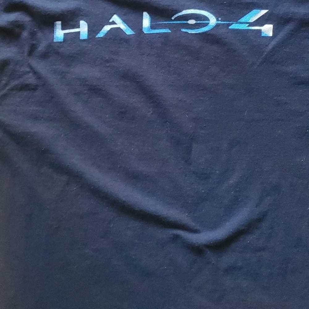 Halo 4 Gamestop Exclusive T-Shirt Black Logo Spar… - image 6