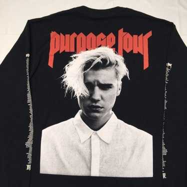 Justin Bieber T-Shirt Medium Purpose Tour USA Pop… - image 1